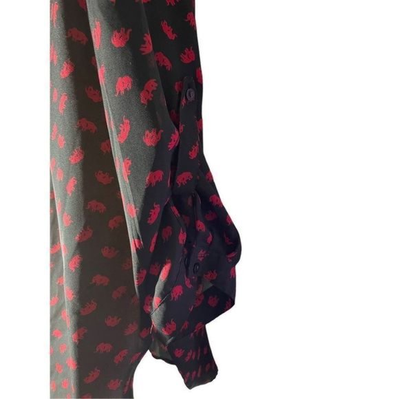 Cals elephant print blouse (#455) - Picture 5 of 9